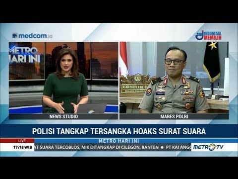 Ini Alasan Polisi Tetapkan MIK Tersangka Baru Hoaks Surat Suara