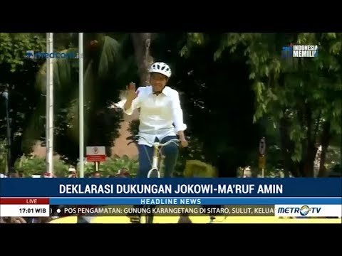 Naik Sepeda, Jokowi Hadiri Deklarasi Alumni UI