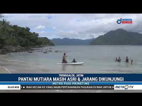 Menteri Susi pun Kagum Indahnya Pantai Mutiara Trenggalek