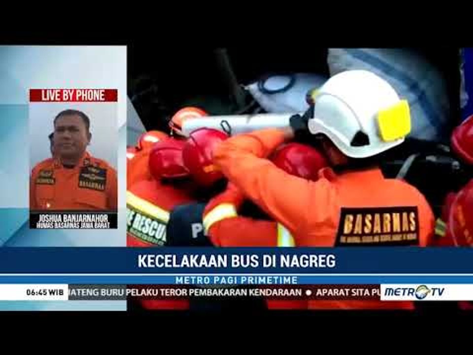 Bus Kramat Djati Terbalik di Cicalengka, 3 Orang Tewas