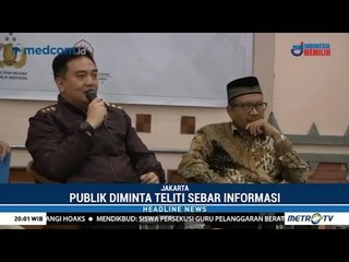 RI Kebanjiran Hoaks, Polri Ajak Masyarakat Membendungnya