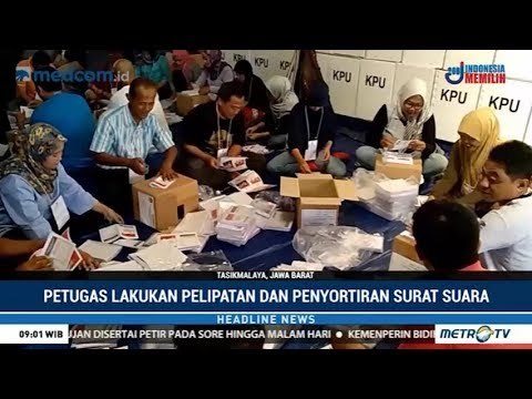 KPU Tasikmalaya Sortir Surat Suara