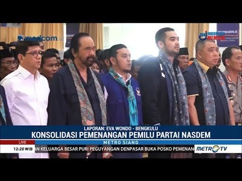 Jelang Pemilu 2019, NasDem Konsolidasi Pemenangan di Bengkulu