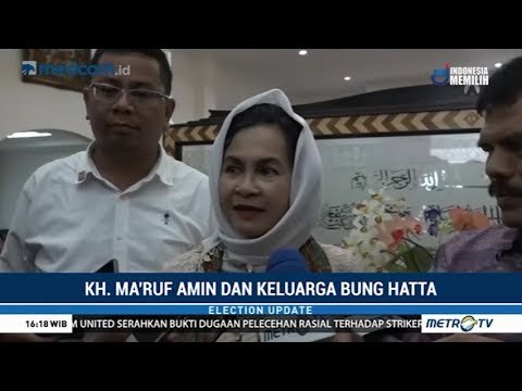 KH Ma'ruf Amin Kunjungi Keluarga Bung Hatta