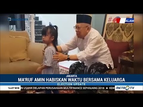 Momen Santai Ma'ruf Amin Jelang Debat Pilpres