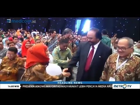 Surya Paloh Hadiri Puncak Peringatan Hari Pers Nasional