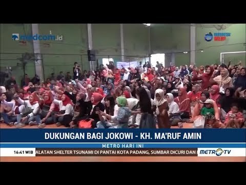 Ratusan Ibu-ibu di Bandung Barat Dukung Jokowi-Ma'ruf