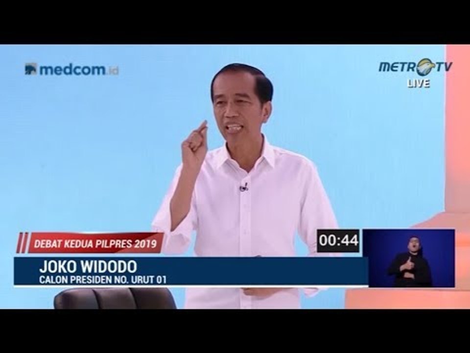 Visi Misi Capres 01 Joko Widodo di Debat Kedua