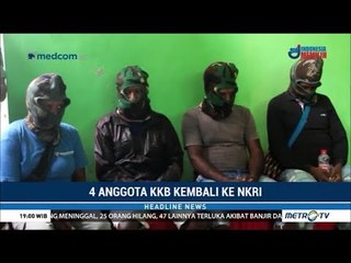 Empat Anggota KKB Papua Menyerahkan Diri