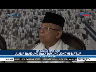 Ulama Bandung Raya Dukung Jokowi-Ma'ruf