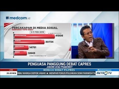Debat Jilid II: Mayoritas Warganet Jagokan Jokowi dari Prabowo