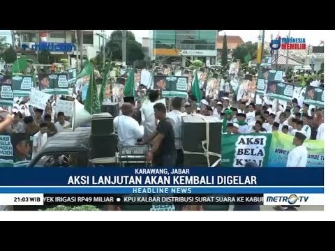 Ribuan Santri Karawang Tuntut Fadli Zon Minta Maaf