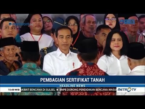 Jokowi Bagikan 40.172 Sertifikat Tanah ke Warga Tangsel