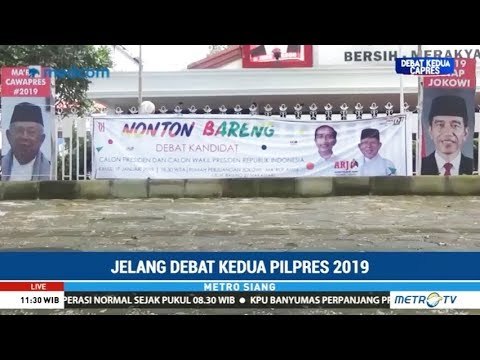 Relawan Jokowi di Makassar Gelar Nobar Debat Kedua