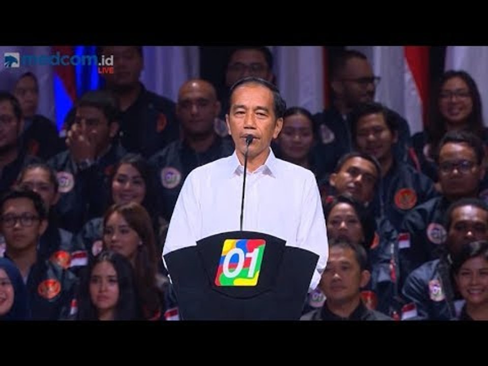 (Full) Pidato Jokowi yang Menggetarkan di Konvensi Rakyat "Optimis Indonesia Maju"