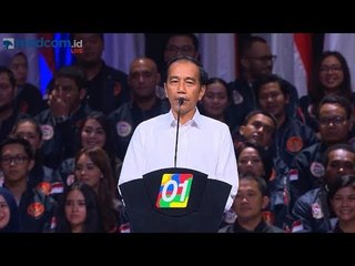 (Full) Pidato Jokowi yang Menggetarkan di Konvensi Rakyat "Optimis Indonesia Maju"
