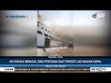 Kapal Roro Panorama Nusantara Terbakar di Pelabuhan Tanjung Mas