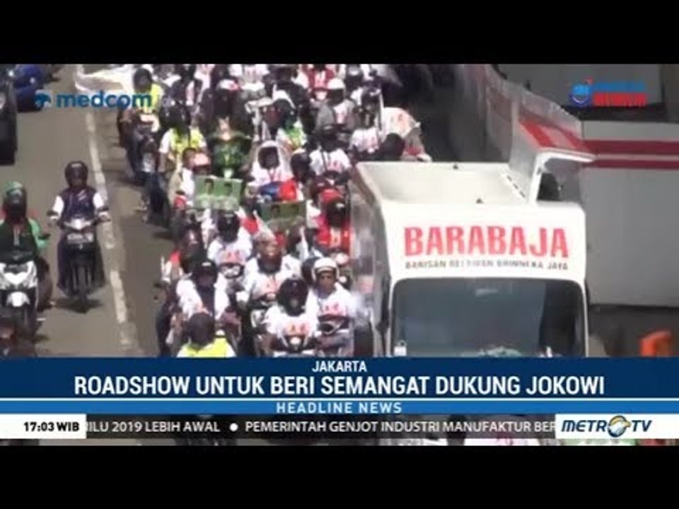 Dukung Jokowi, Relawan "Energy 01" Roadshow Keliling Kota Jakarta