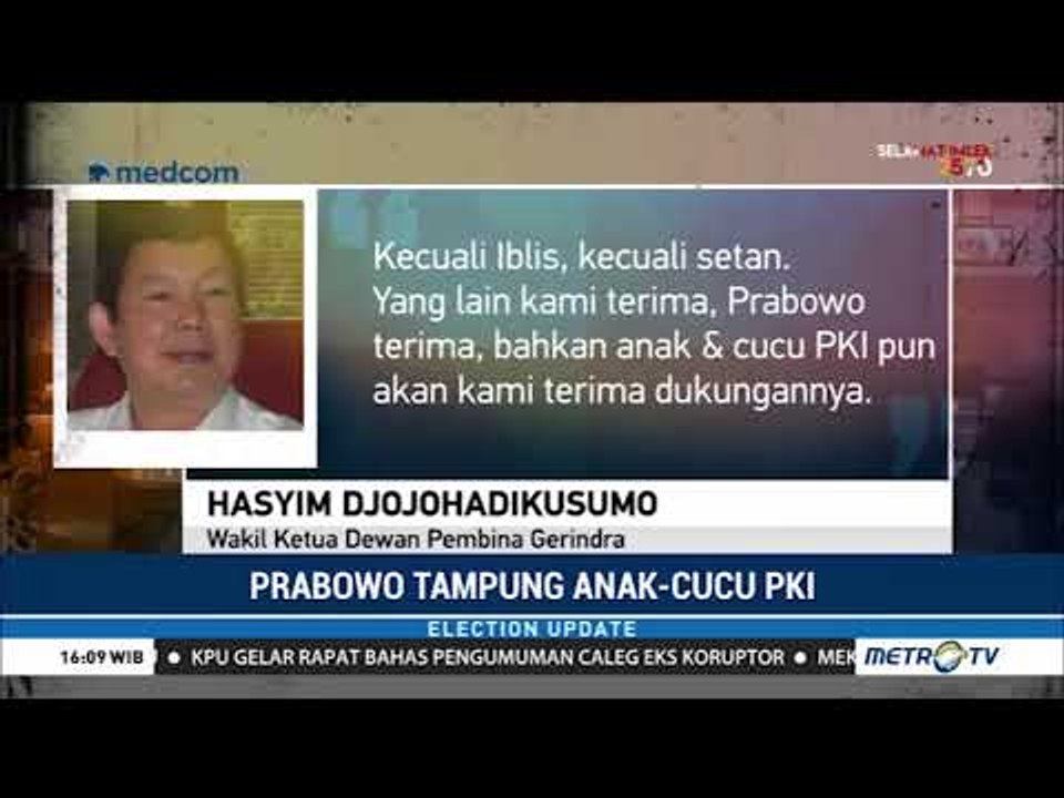 Kubu Prabowo-Sandi Terima Dukungan Keturunan PKI