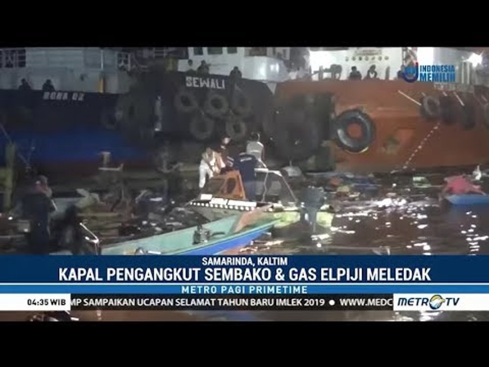 Kapal Sembako dan Elpiji Meledak di Samarinda