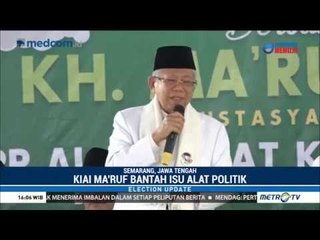 Ma'ruf Amin Bantah Isu Alat Politik