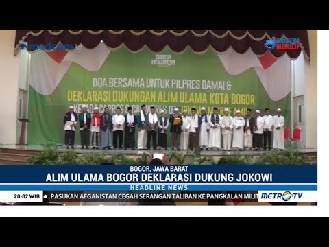 Alim Ulama di Bogor Deklarasi Dukung Jokowi-Ma'ruf