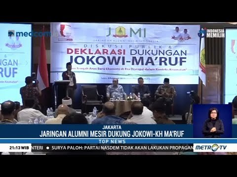 Jaringan Alumni Mesir Dukung Jokowi-Ma'ruf