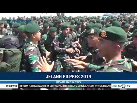 Amankan Pemilu 2019, Kodam XIV Hasanuddin Kerahkan 12 Ribu Personel