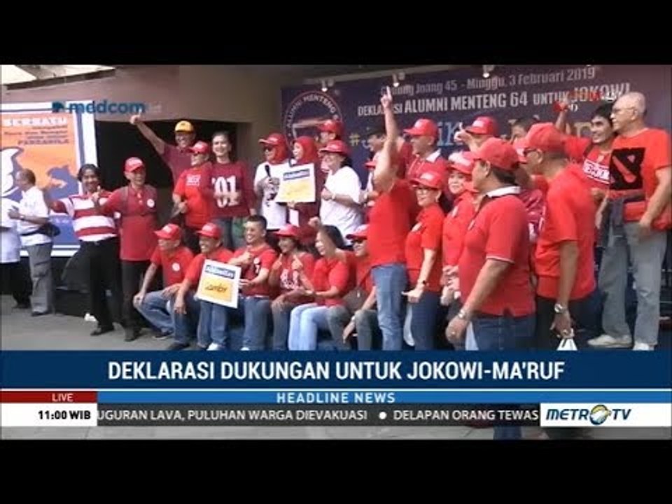 Alumni Kolese Kanisius Jakarta Deklarasi Dukung Jokowi-Ma'ruf