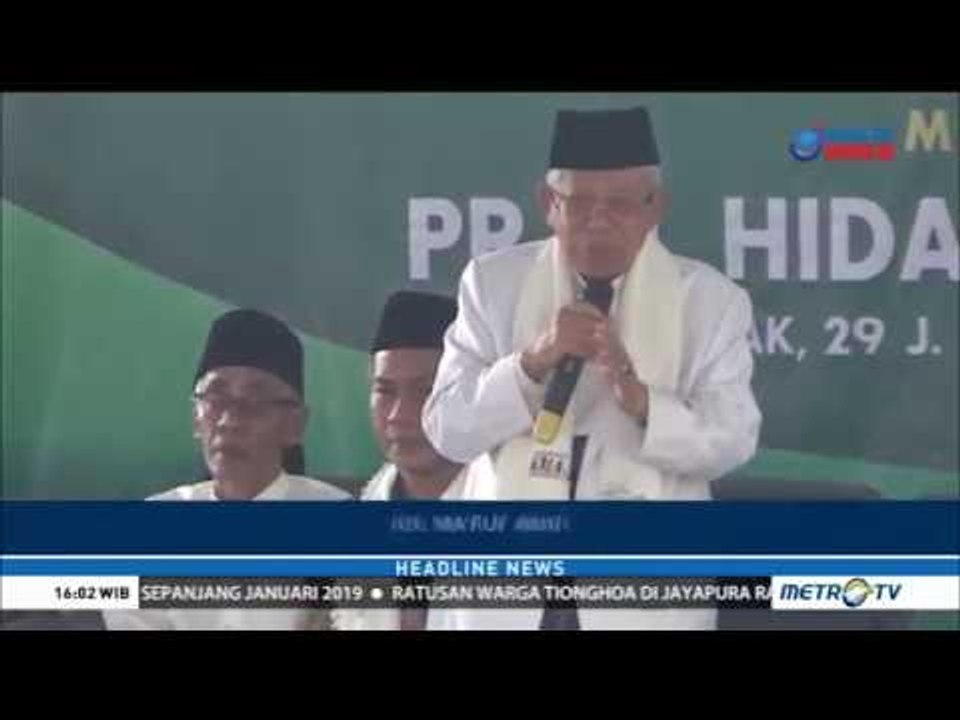 Ma'ruf Amin Selawat dan Doa Bersama Masyarakat Demak