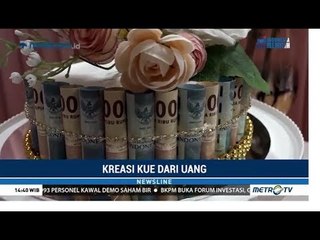 Kreasi Unik Kue dari Uang