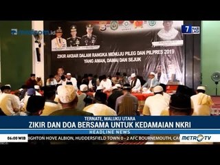 Zikir Akbar Warga Ternate Agar Pemilu Lancar