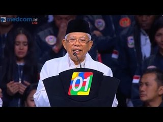 Pidato Ma'ruf Amin di Konvensi Rakyat "Optimis Indonesia Maju"