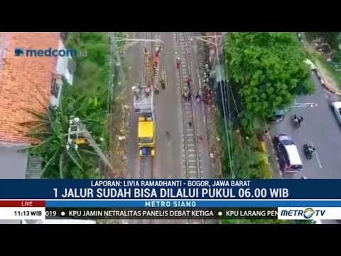 Perbaikan Jalur KRL Jakarta-Bogor Hampir Rampung