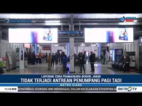 KRL Anjlok, Stasiun Bogor Terpantau Sepi