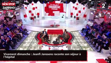 Vivement dimanche : Jeanfi Janssens raconte son séjour à l'hôpital (vidéo)