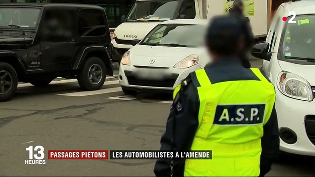 Passages piétons : les automobilistes mis à l'amende