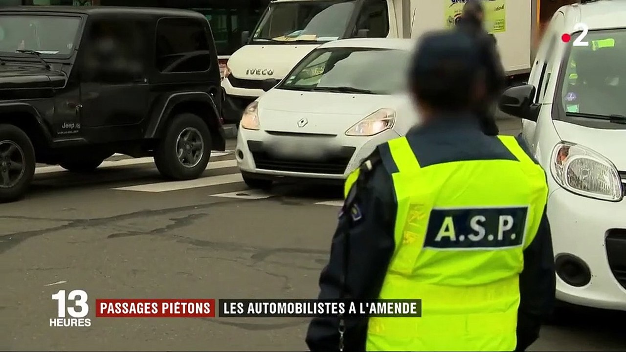 Passages piétons : les automobilistes mis à l'amende