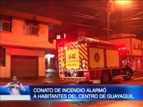 Conato de incendio alarmó a habitantes del centro de Guayaquil