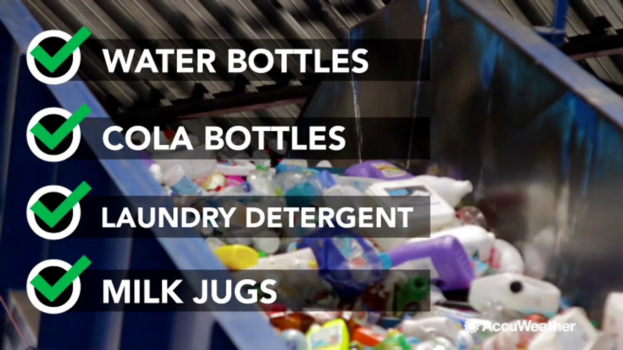 What plastic should be thrown into the recycle bin?