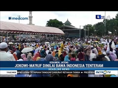Ribuan Santri 5 Kabupatan di Jawa Tengah Deklarasi Dukung Jokowi-Ma'ruf