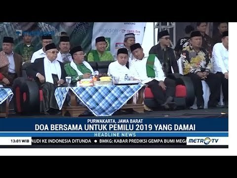 Ma'ruf Amin Hadiri Tablig Akbar Harlah NU di Purwakarta