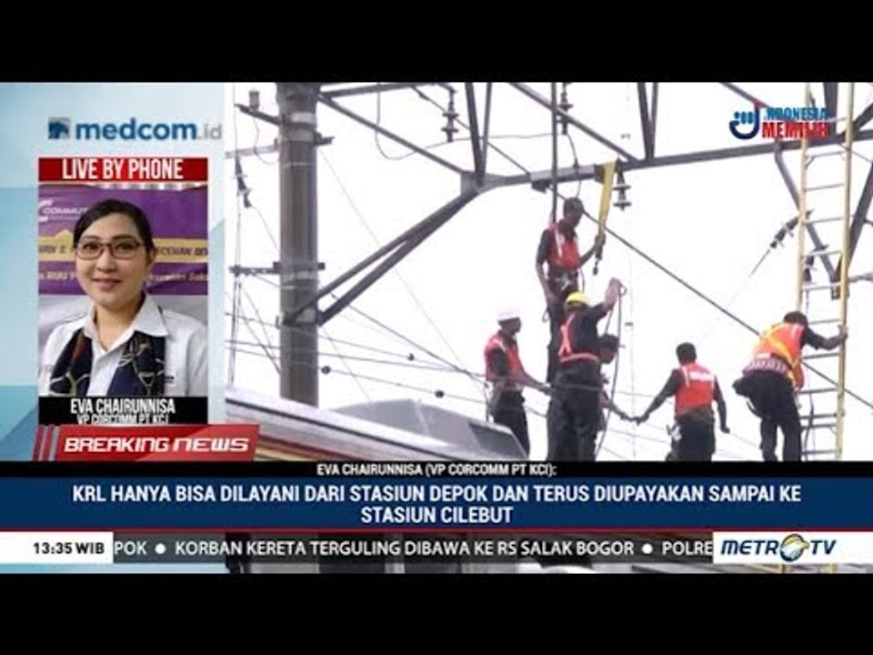 KRL Jakarta-Bogor Terguling, 17 Orang Luka