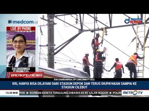 KRL Jakarta-Bogor Terguling, 17 Orang Luka