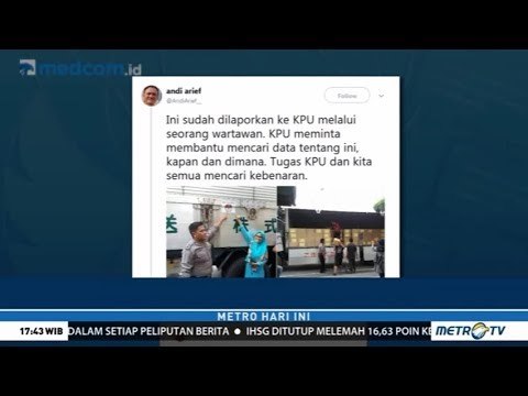 Cuitan Andi Arief soal Surat Suara di Kontainer Bertulis Huruf Kanji Bikin Heboh