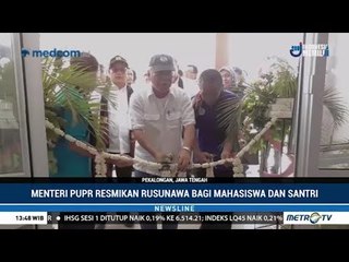 Rusunawa Bagi Mahasiswa dan Santri di Pekalongan Diresmikan