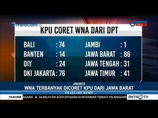 KPU Coret 370 WNA yang Masuk DPT