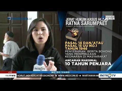 Jerat Hukum Kasus Hoaks Ratna Sarumpaet