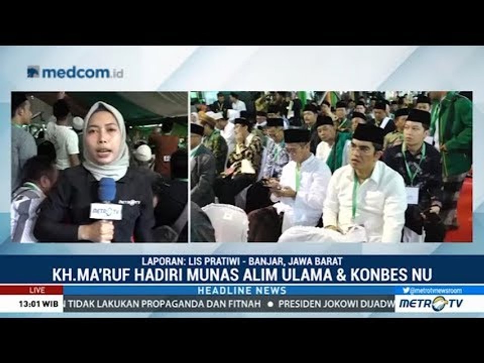 Ma'ruf Amin Hadiri Munas dan Konbes NU