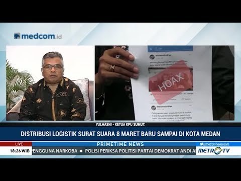 KPU Sumut Laporkan Hoaks Surat Suara Tercoblos ke Polisi